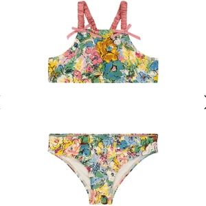 NWT Kids Zimmermann Floral Bikini